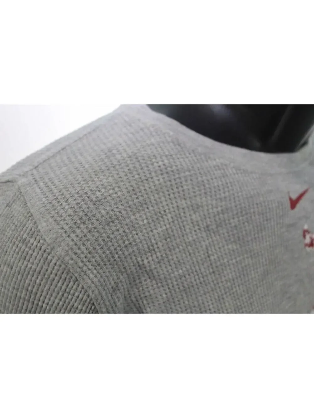 Nike Alabama Crimson Tide Gray Thermal Knit LongSleeve T Shirt Womens Small 8/10